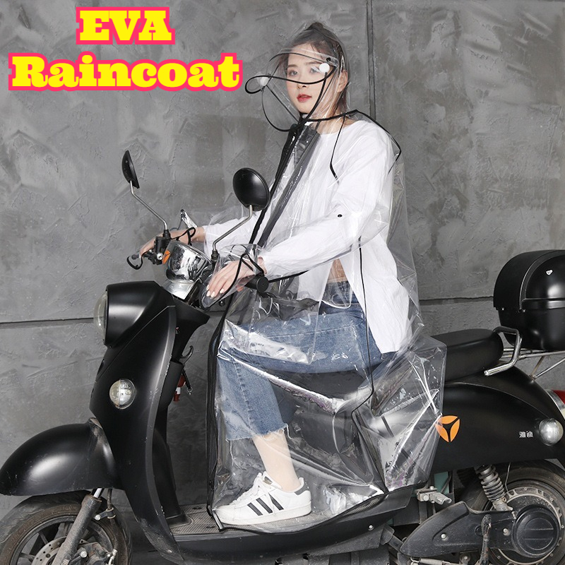 Transparent EVA Rain Poncho Ho - đánh giá và giá Cycling Commute Rain