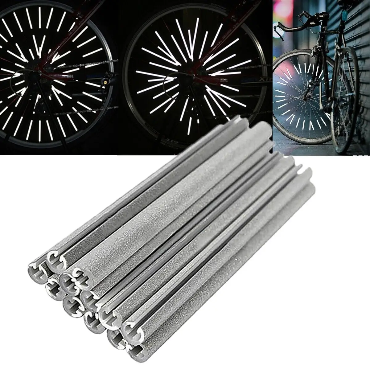 12pcs/set Bicycle Spoke ABS Hi - đánh giá và giá Spoke Reflector Set