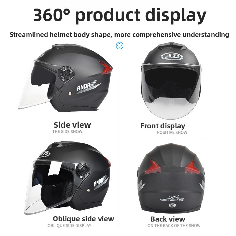 Adult Abs Motorcycle Half Helm - đánh giá và giá Commuting With Road Bike