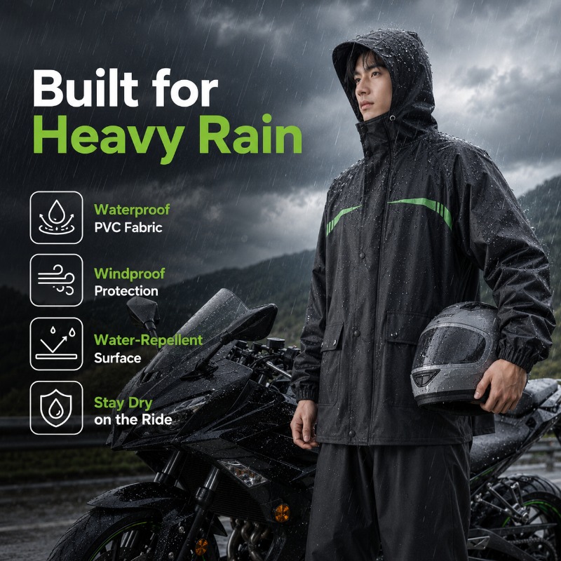 Unisex 2-Piece Waterproof Cycl - đánh giá và giá Cycling Commute Rain